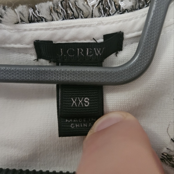 J Crew Women's Size XXS Multi Media Sleeveless Top Cotton/Wool Blend - Picture 3 of 5